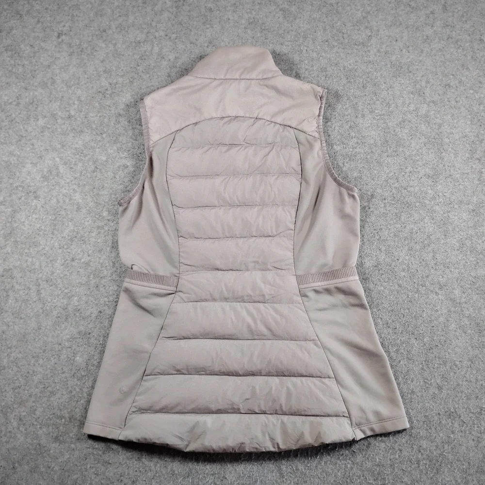 Lululemon Down For It All Vest 8 Womens Puffer Grey‎ Goose Winter Body Warmer